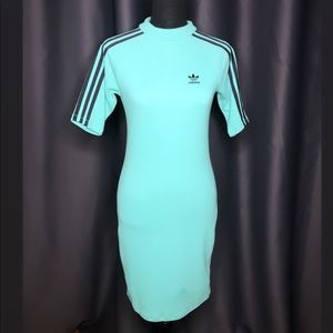 Adidas Stretch Mint Green Short Dress